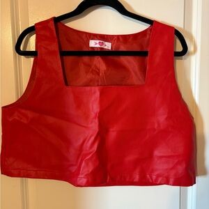 Buddy Love Bold Red Crop Top